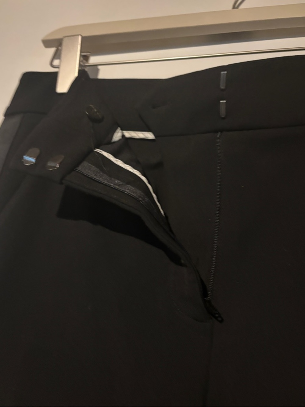 Veronica Beard Black Boot-Cut Flare Pants - Picture 5 of 6
